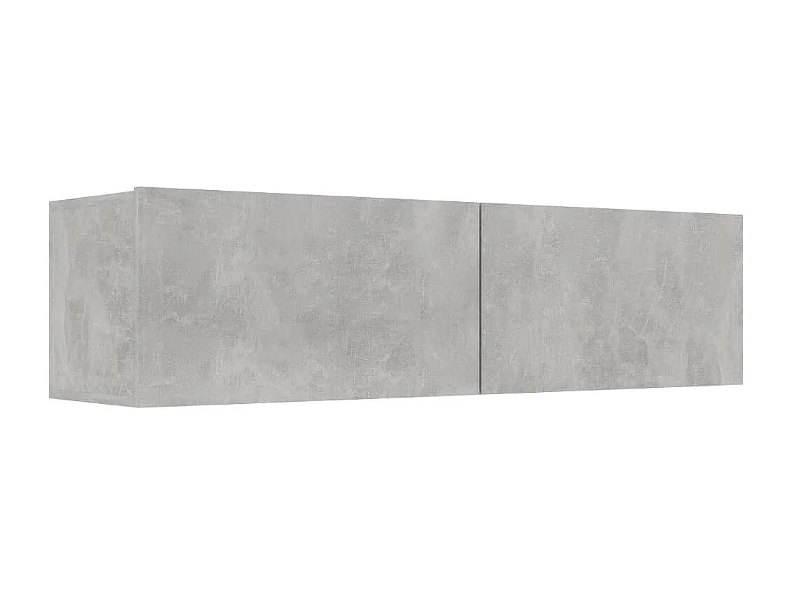 Meuble TV suspendu Gris béton 120x30x30