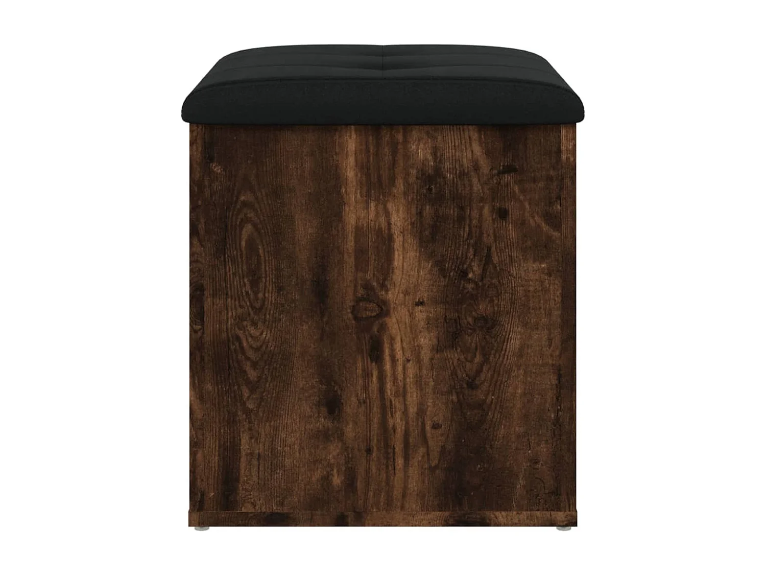 Banc de rangement chêne fumé 42x42x45 bois d'ingénierie