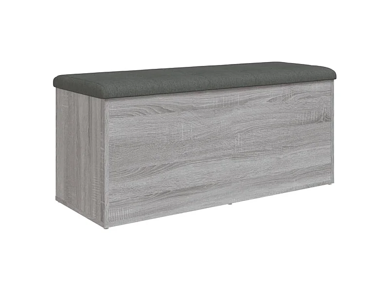 Banc de rangement sonoma gris 102x42x45 bois d'ingénierie