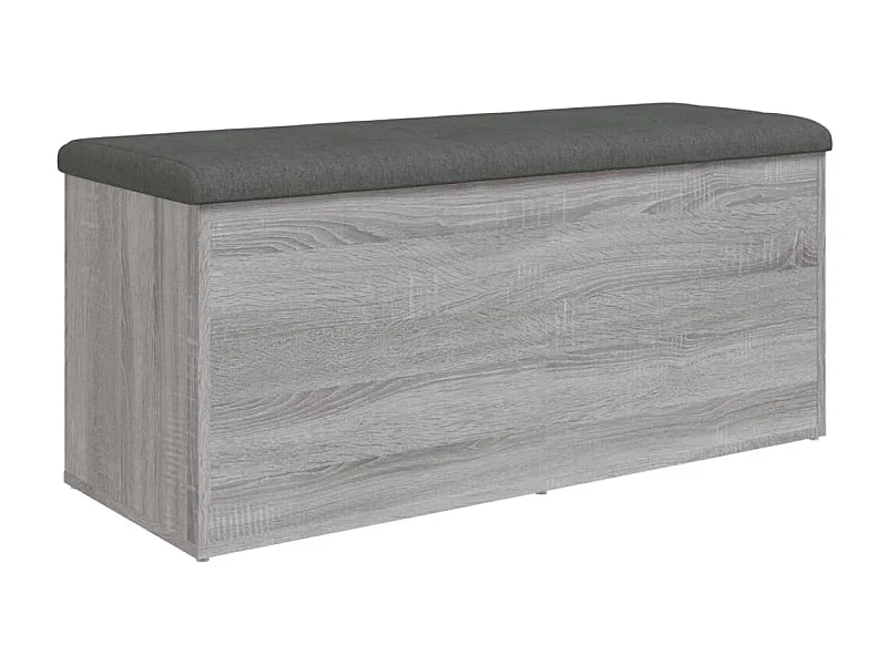Banc de rangement sonoma gris 102x42x45 bois d'ingénierie