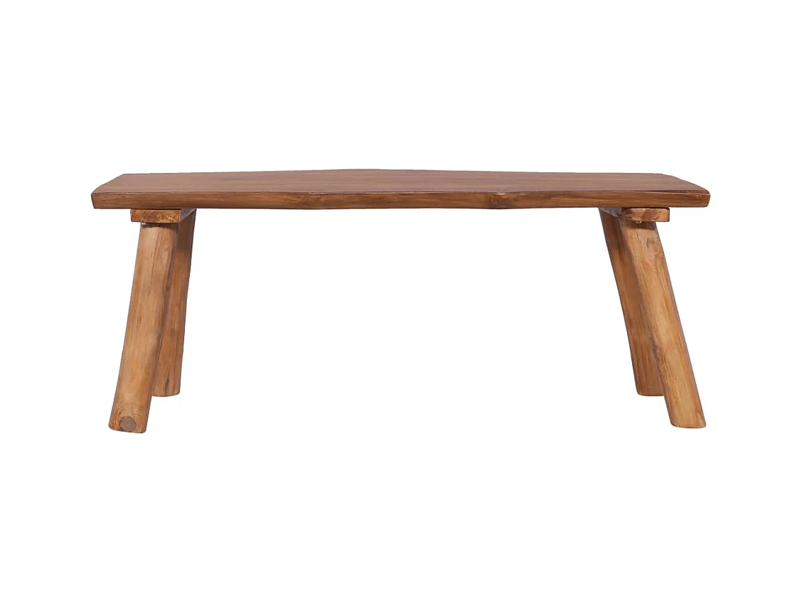 Banc de jardin 120cm Bois de teck solide 5