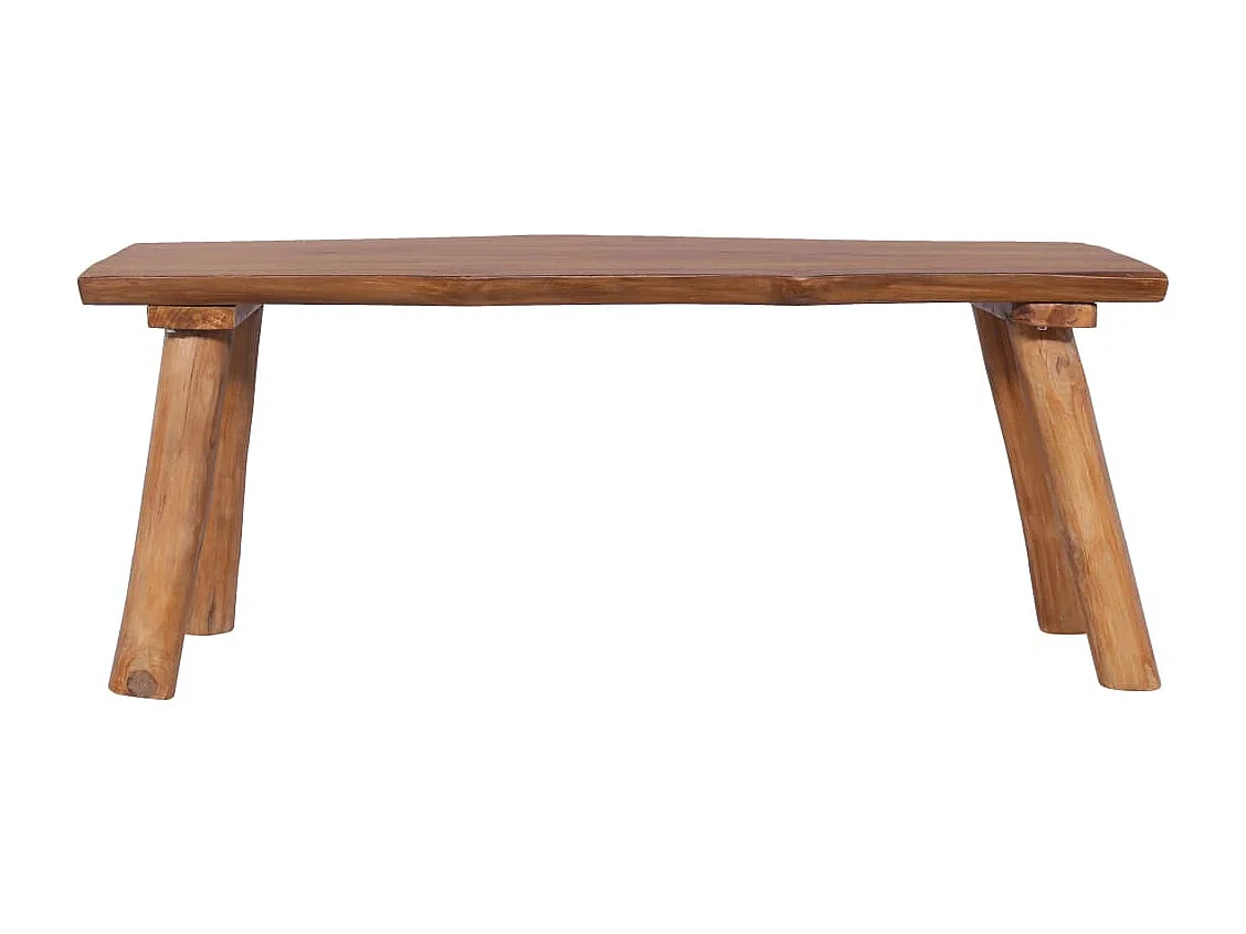 Banc de jardin 120cm Bois de teck solide 5