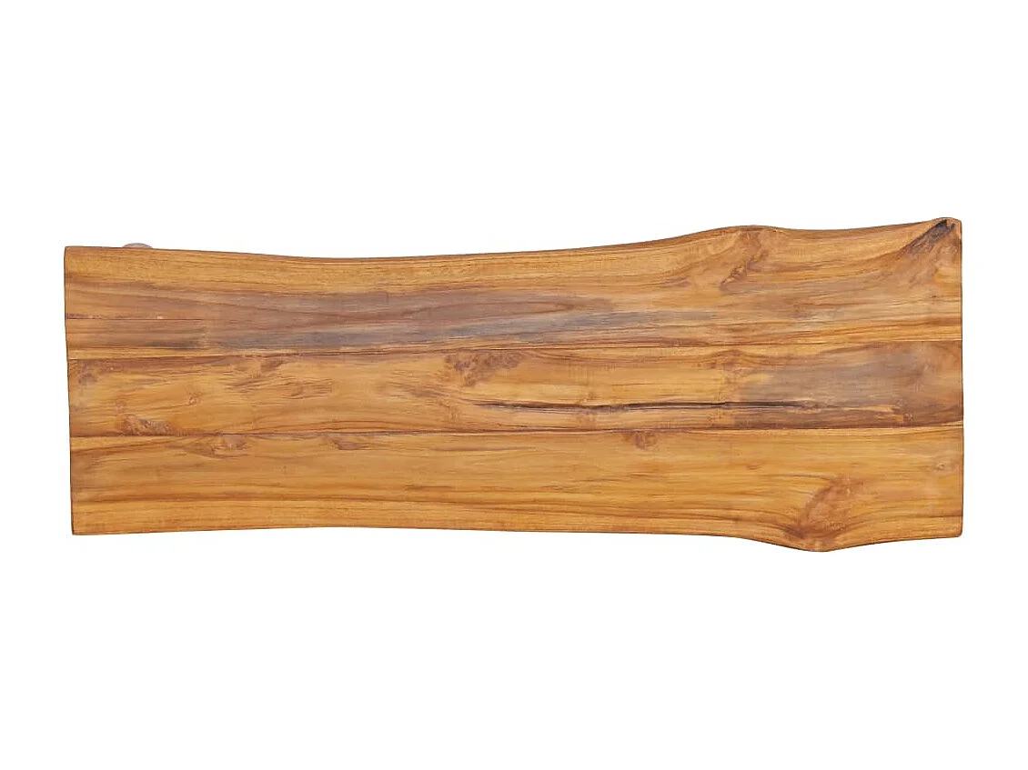 Banc de jardin 120cm Bois de teck solide 5