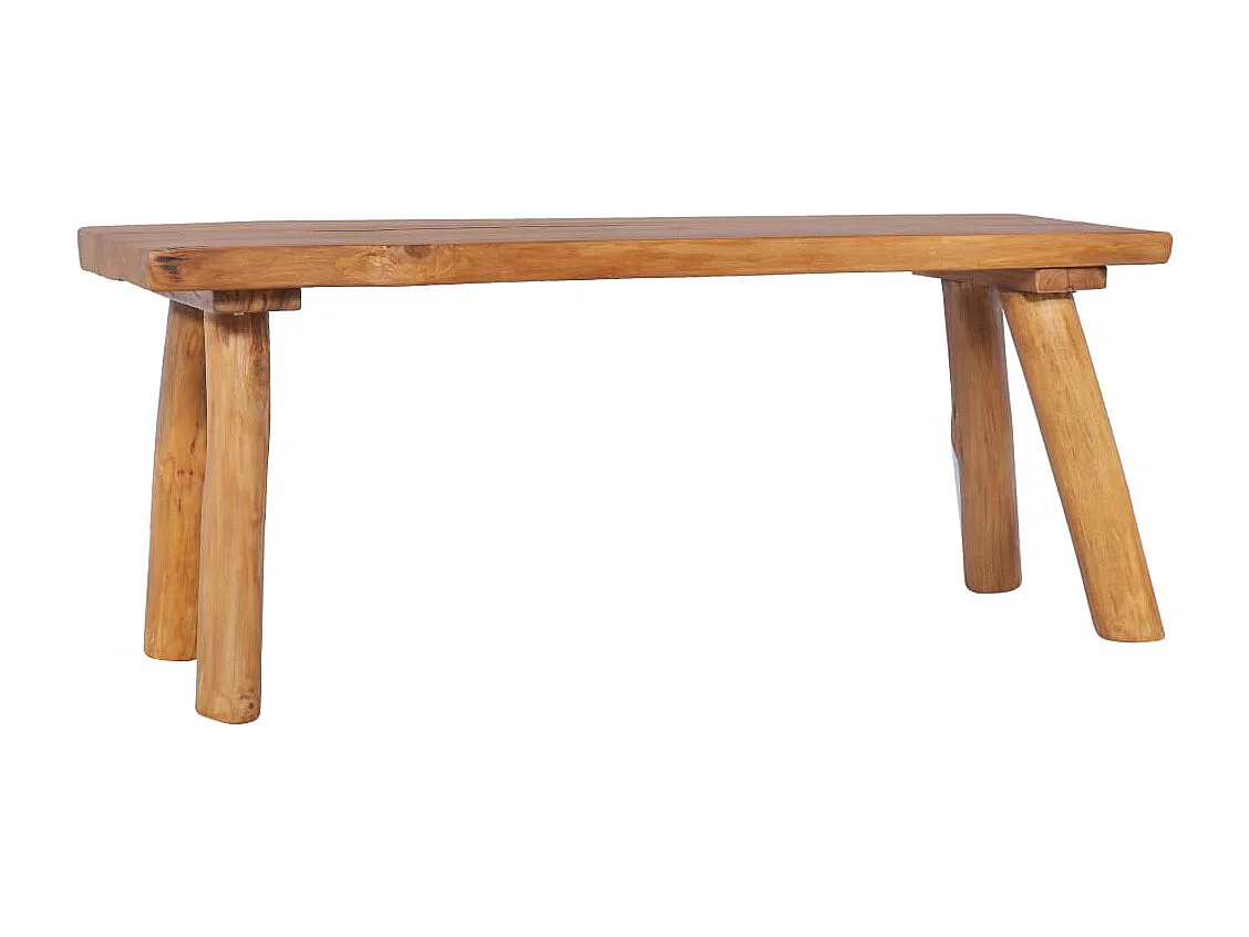 Banc de jardin 120cm Bois de teck solide 5