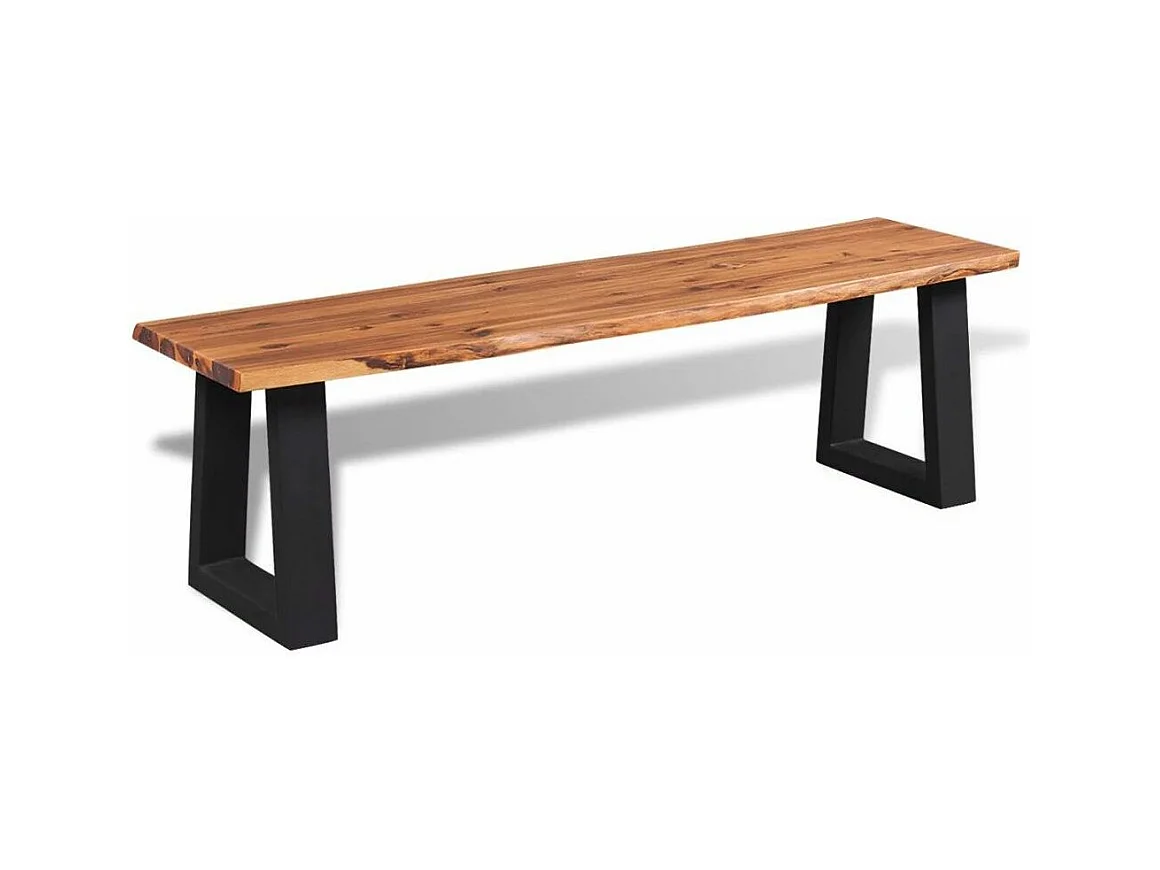 Banc bois d'acacia massif Paula 160