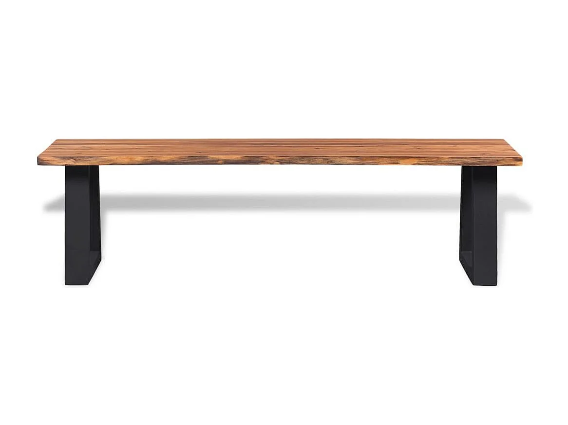 Banc bois d'acacia massif Paula 160