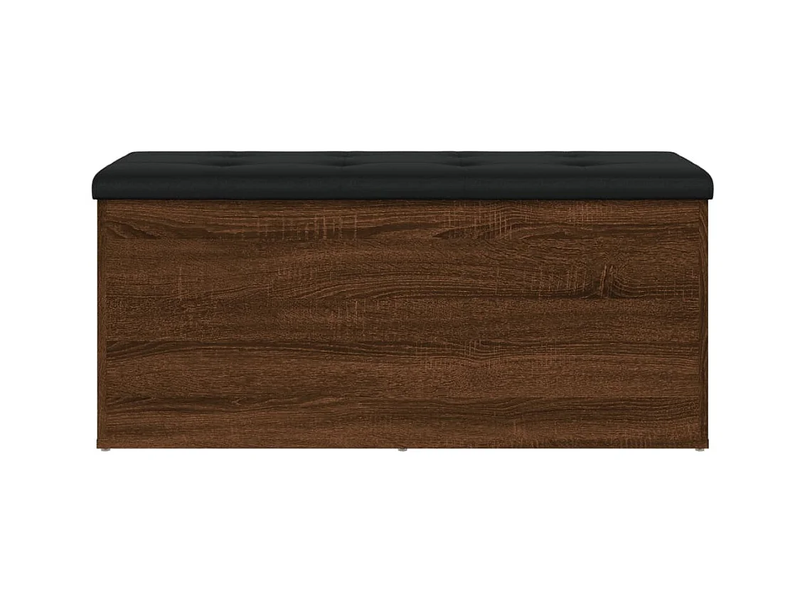 Banc de rangement chêne marron 102x42x45 bois d'ingénierie
