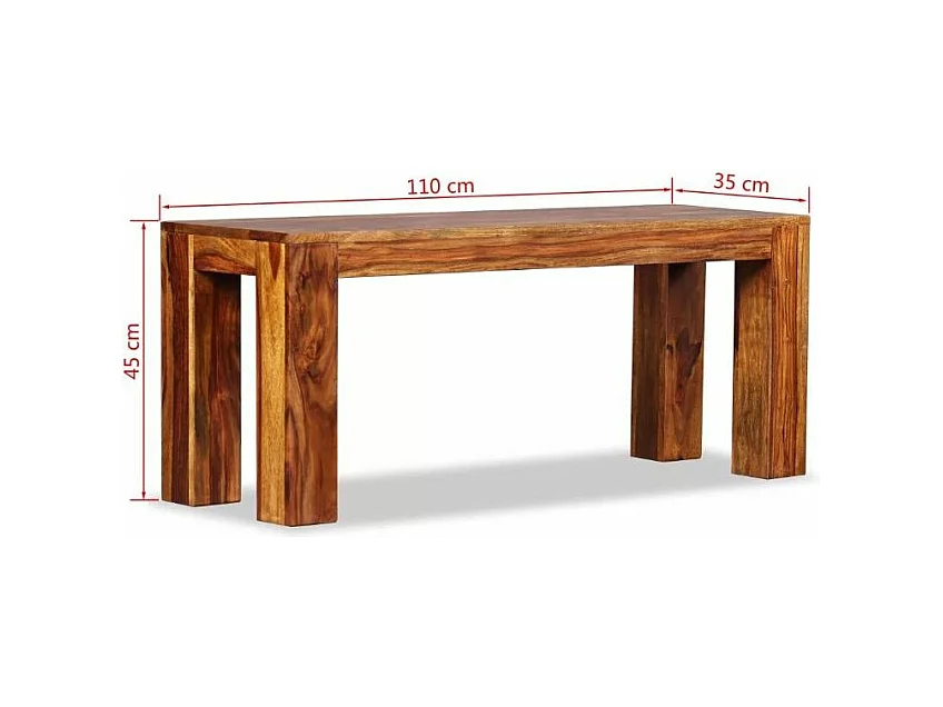 Banc bois massif sesham Boken 110cm