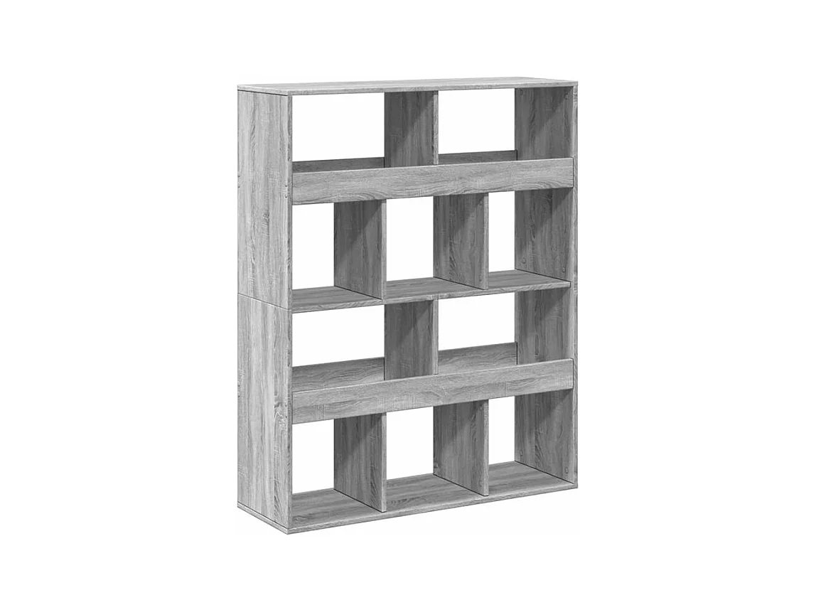 Bibliothèque sonoma gris 100x33x125,5 bois d'ingénierie