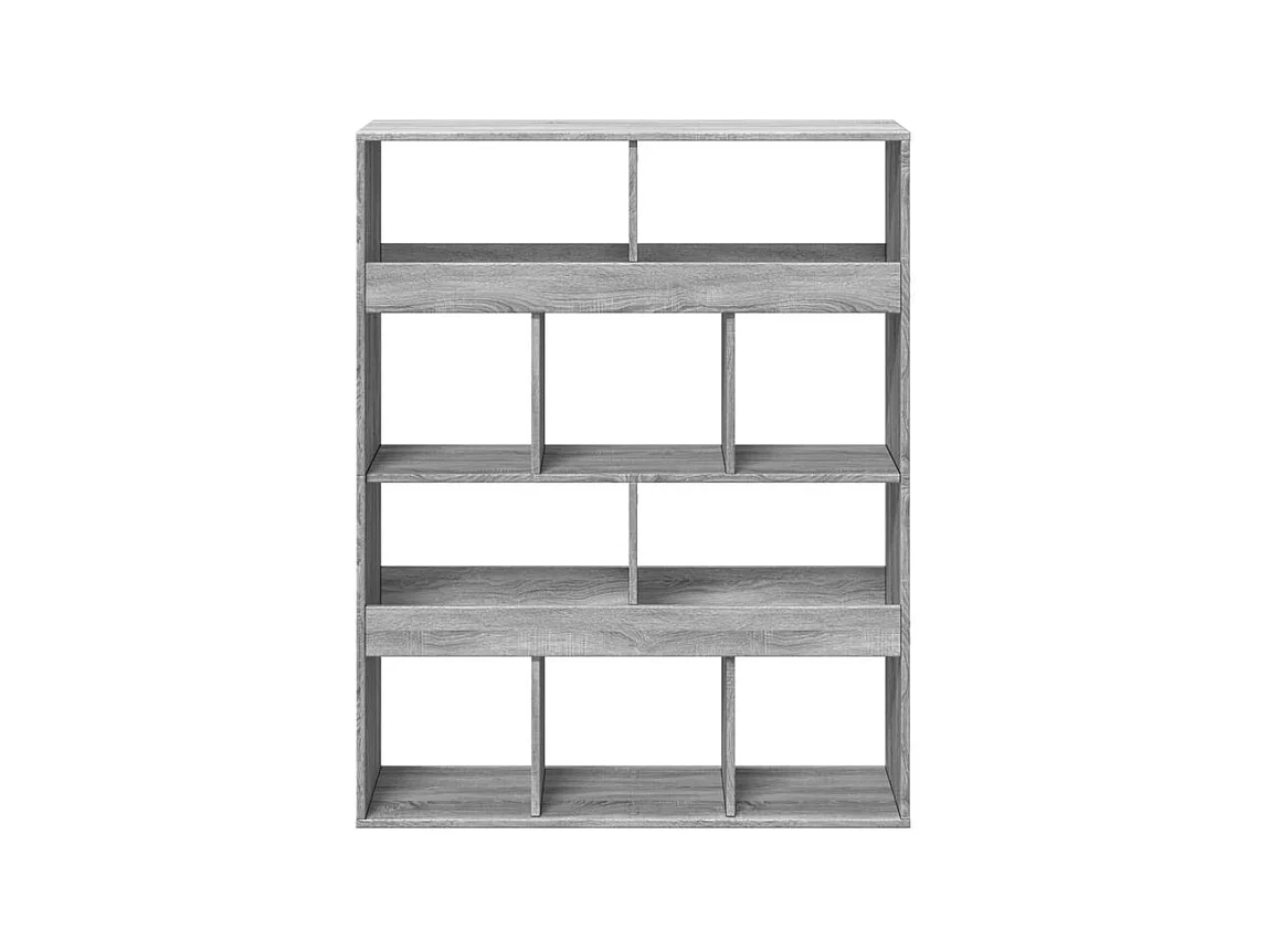 Bibliothèque sonoma gris 100x33x125,5 bois d'ingénierie