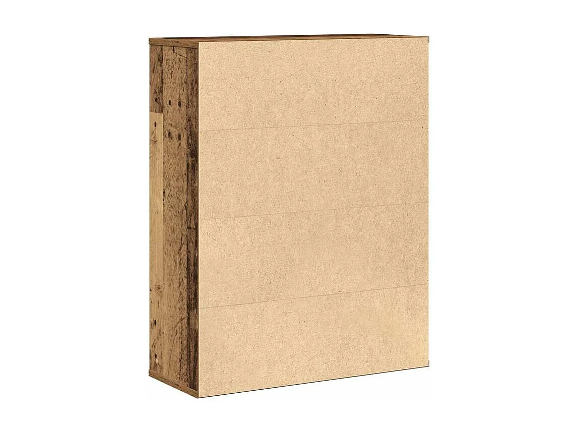 Bibliothèque vieux bois 60x24x76,5 bois d'ingénierie