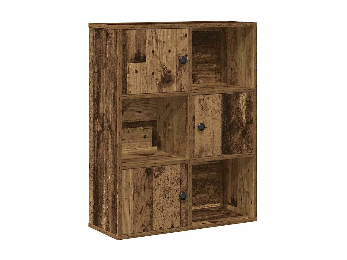 Bibliothèque vieux bois 60x24x76,5 bois d'ingénierie