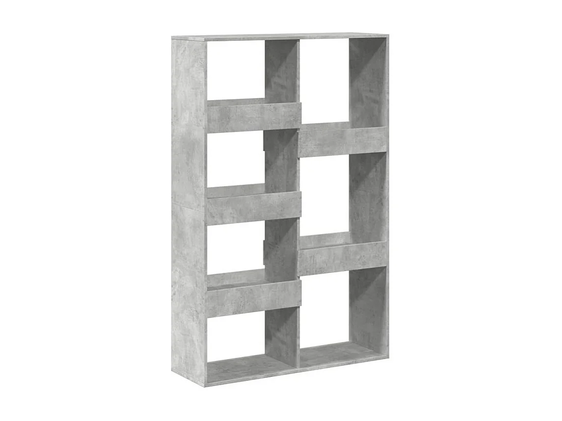 Bibliothèque gris béton 100x33x155,5 bois d'ingénierie