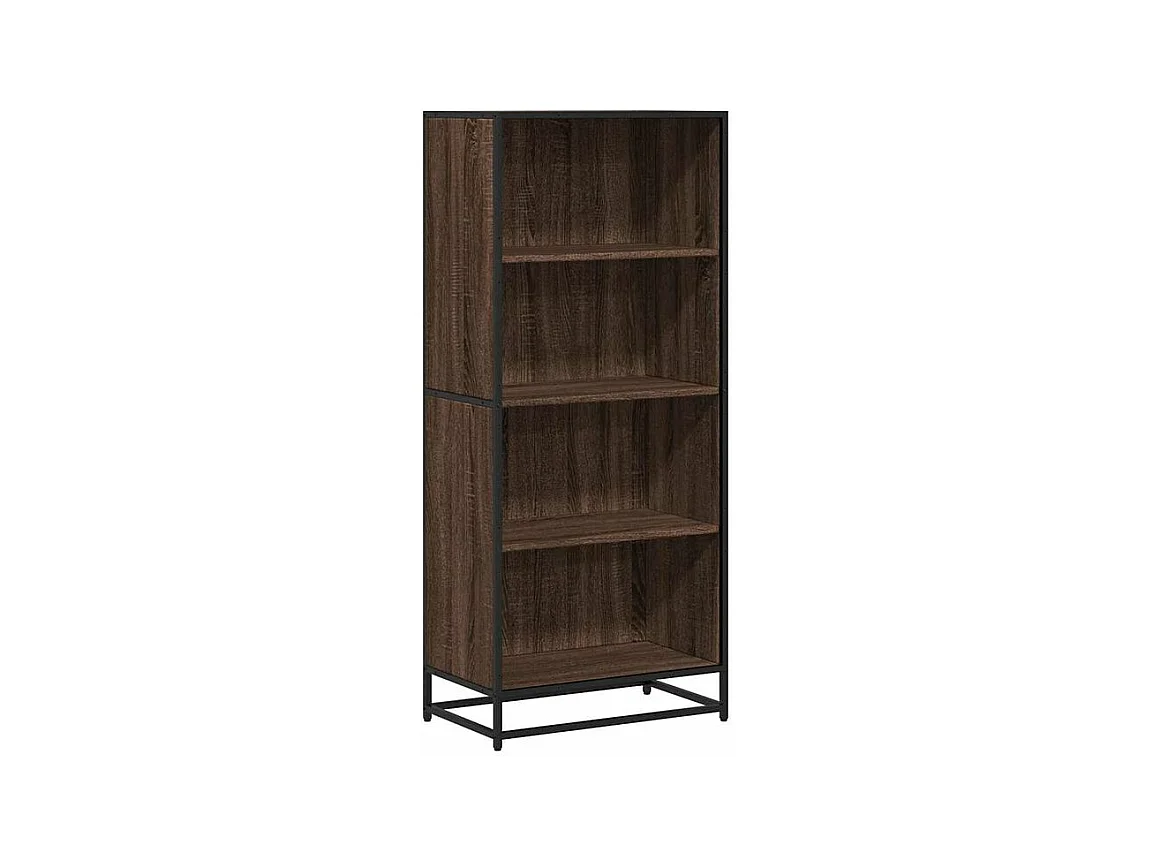 Bibliothèque chêne marron 60x35x139 bois d'ingénierie