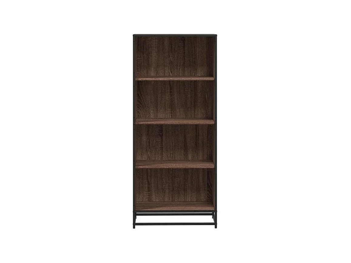 Bibliothèque chêne marron 60x35x139 bois d'ingénierie