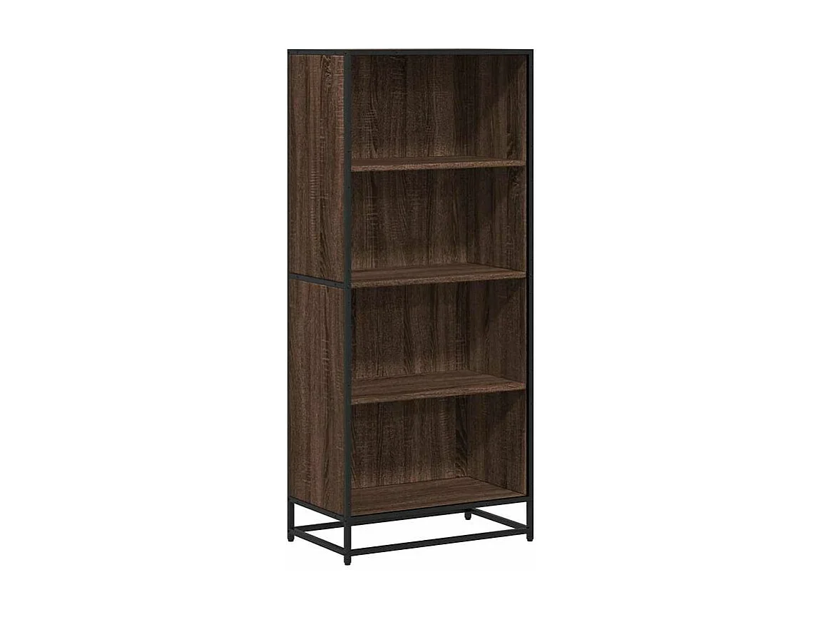 Bibliothèque chêne marron 60x35x139 bois d'ingénierie
