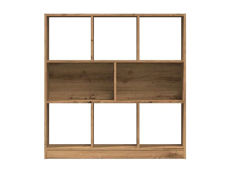 Bibliothèque chêne artisanal 97,5x29,5x100 bois d'ingénierie