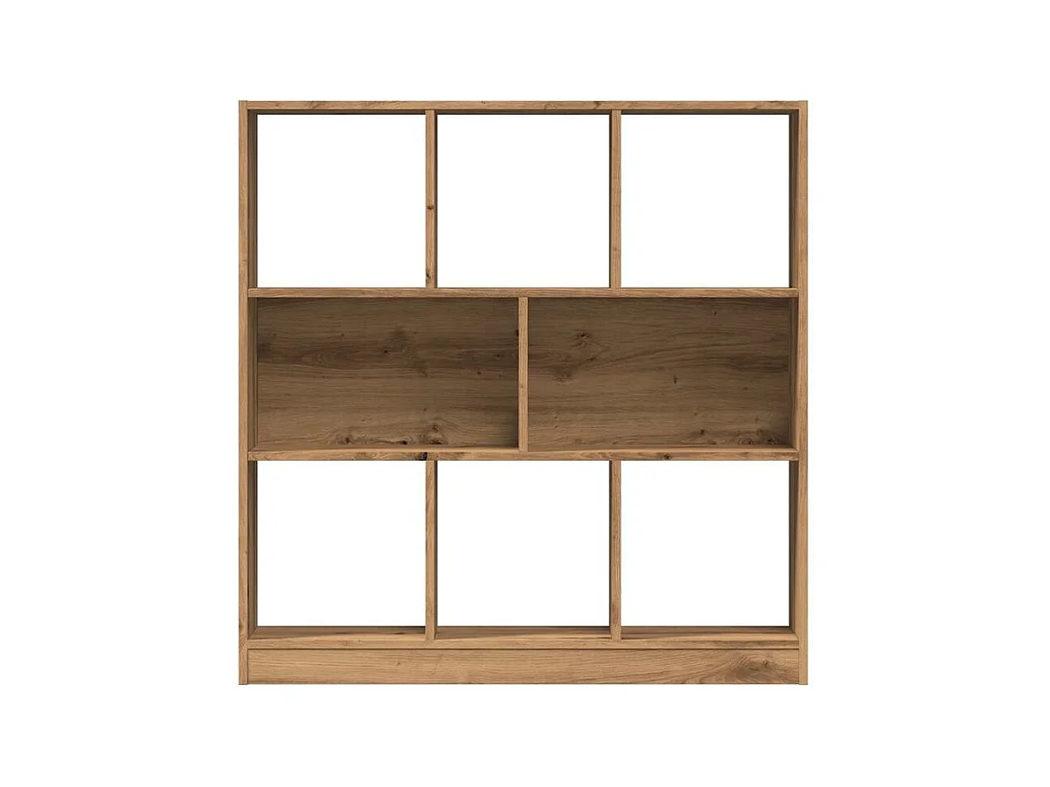 Bibliothèque chêne artisanal 97,5x29,5x100 bois d'ingénierie