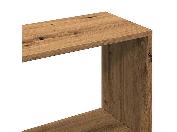 Bibliothèque chêne artisanal 97,5x29,5x100 bois d'ingénierie