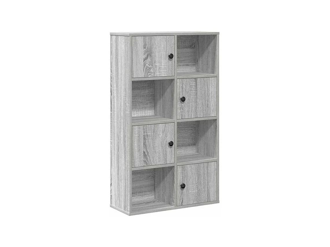 Bibliothèque sonoma gris 60x24x101,5 bois d'ingénierie