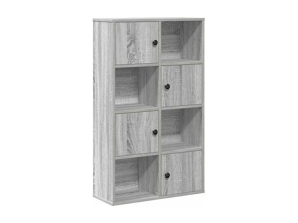 Bibliothèque sonoma gris 60x24x101,5 bois d'ingénierie