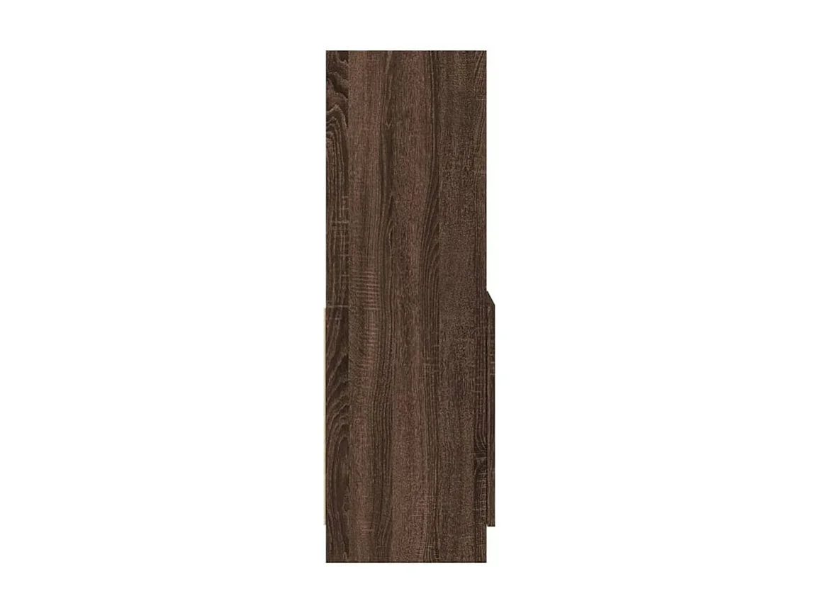 Buffet haut chêne marron 92x33x100 bois d'ingénierie