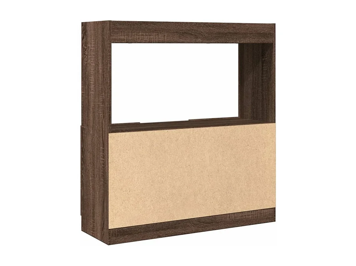 Buffet haut chêne marron 92x33x100 bois d'ingénierie