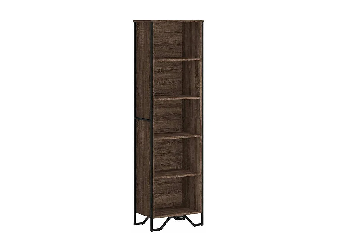 Bibliothèque chêne marron 50x31x169 bois d'ingénierie