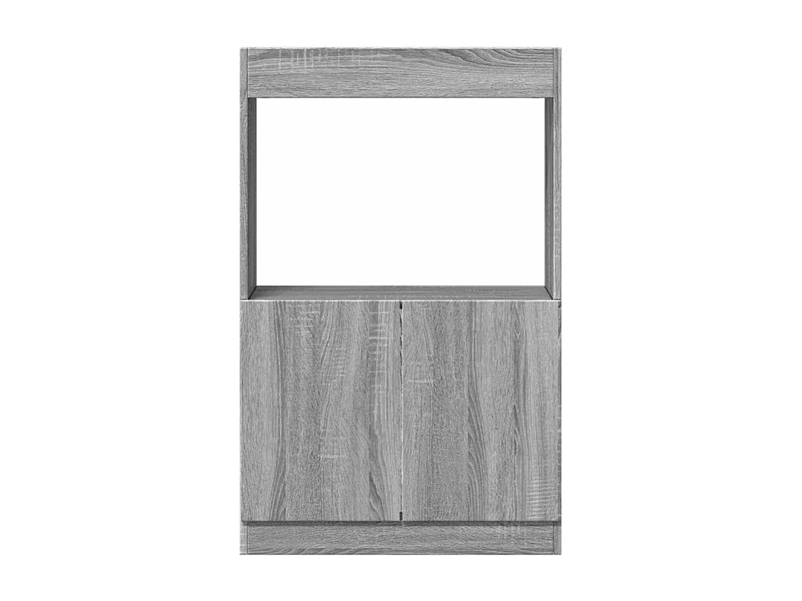 Buffet haut sonoma gris 63x33x100 bois d'ingénierie