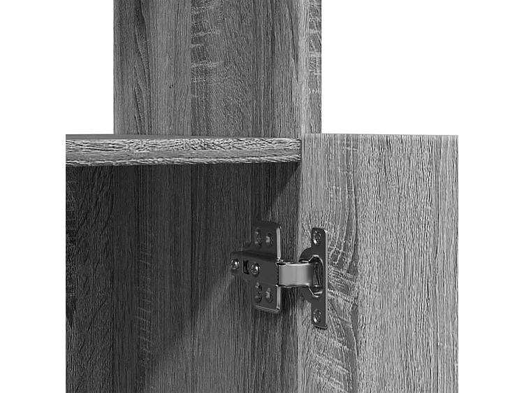 Buffet haut sonoma gris 63x33x100 bois d'ingénierie