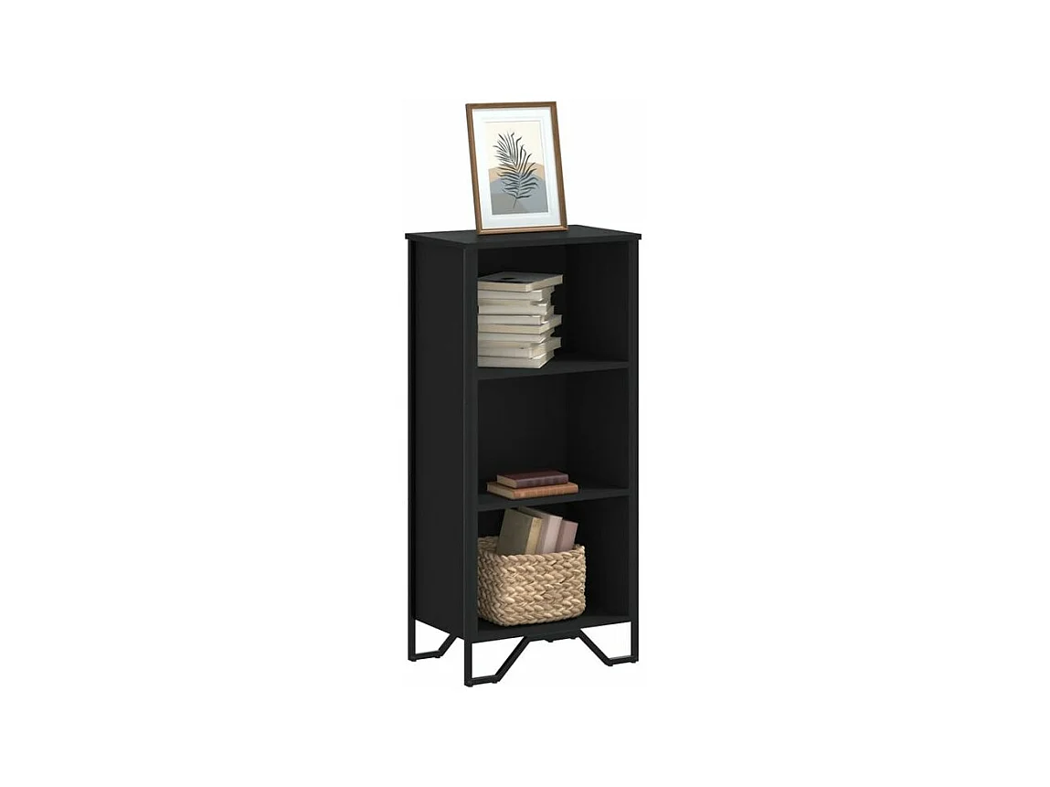Bibliothèque noir 50x31x106 bois d'ingénierie