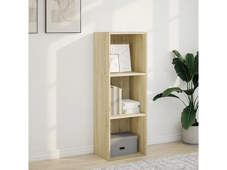 Bibliothèque chêne sonoma 40x30x114 bois d'ingénierie