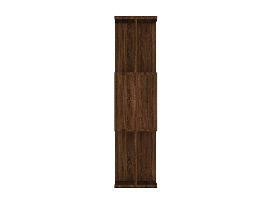 Bibliothèque séparateur en bois Mikola 80cm - Simple et moderne-Couleur Noyer