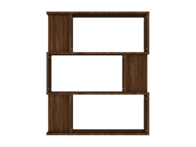 Bibliothèque séparateur en bois Mikola 80cm - Simple et moderne-Couleur Noyer