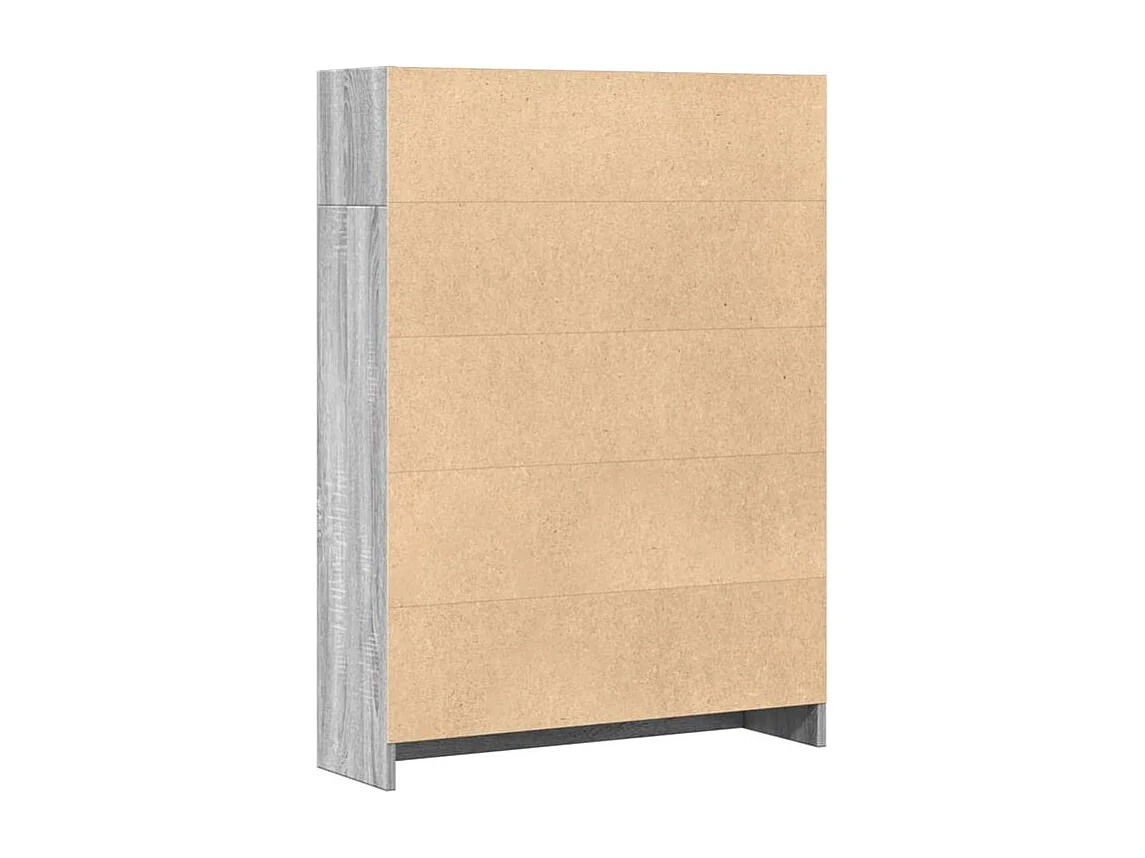 Bibliothèque sonoma gris 80x24x109 bois d'ingénierie