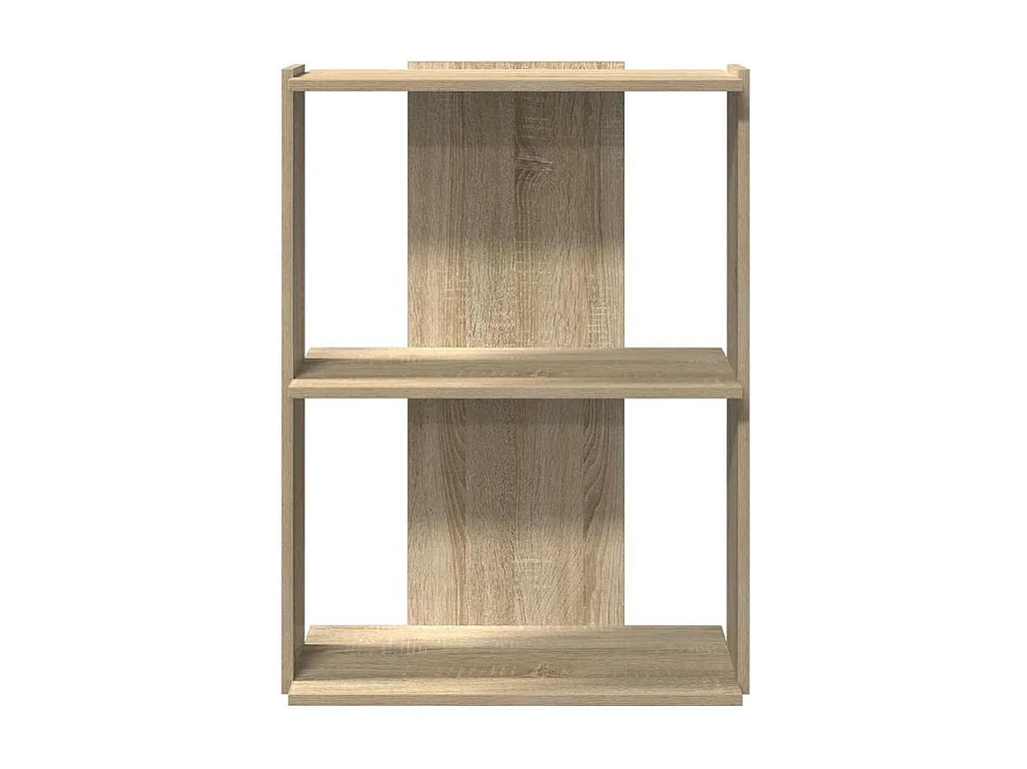 Bibliothèque à 3 niveaux chêne sonoma 60x30x80
