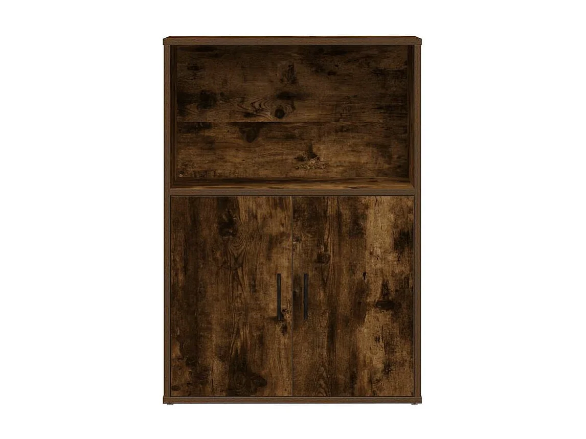 Bibliothèque chêne fumé 60x24x85 bois d'ingénierie