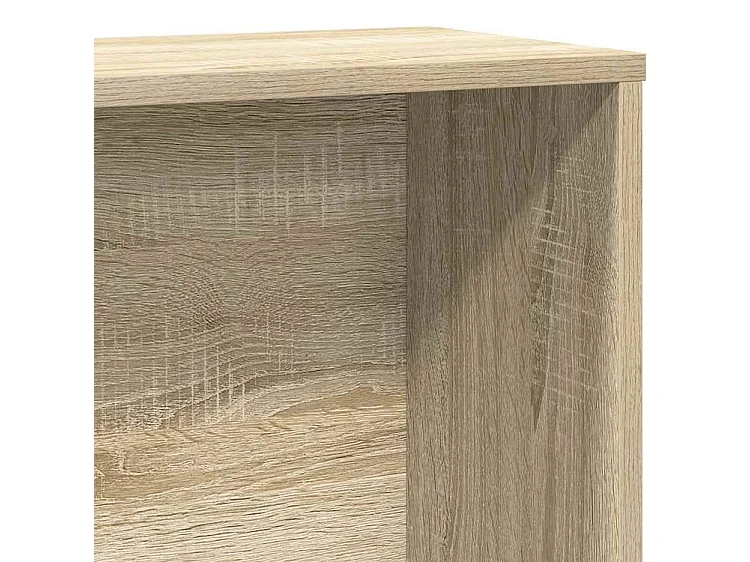 Bibliothèque chêne sonoma 60x24x120 bois d'ingénierie