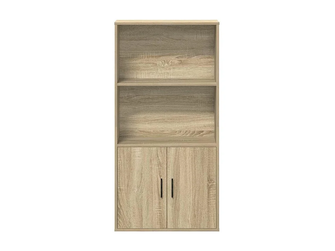 Bibliothèque chêne sonoma 60x24x120 bois d'ingénierie