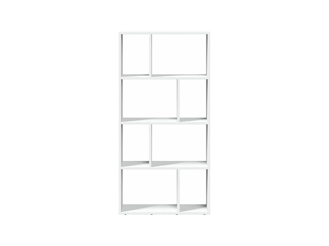 Bibliothèque blanc 60x20x120 bois d'ingénierie