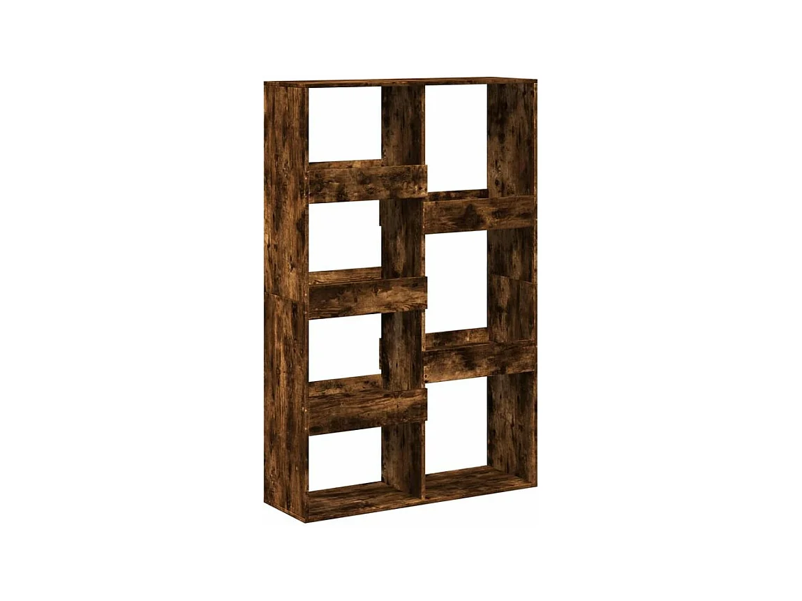 Bibliothèque chêne fumé 100x33x155,5 bois d'ingénierie