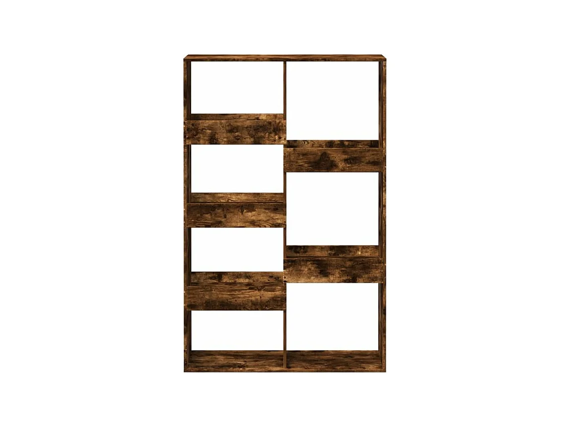 Bibliothèque chêne fumé 100x33x155,5 bois d'ingénierie