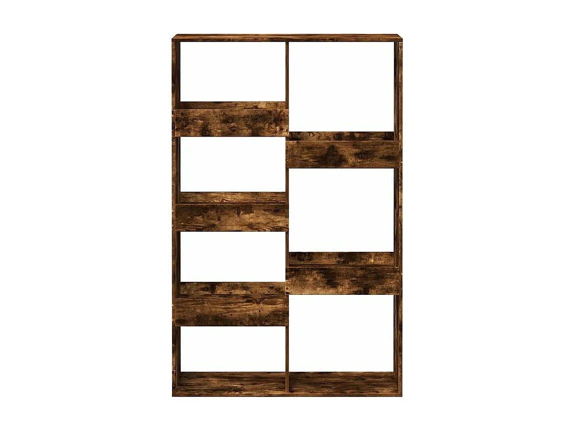 Bibliothèque chêne fumé 100x33x155,5 bois d'ingénierie