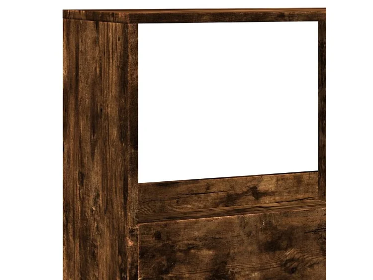 Bibliothèque chêne fumé 100x33x155,5 bois d'ingénierie