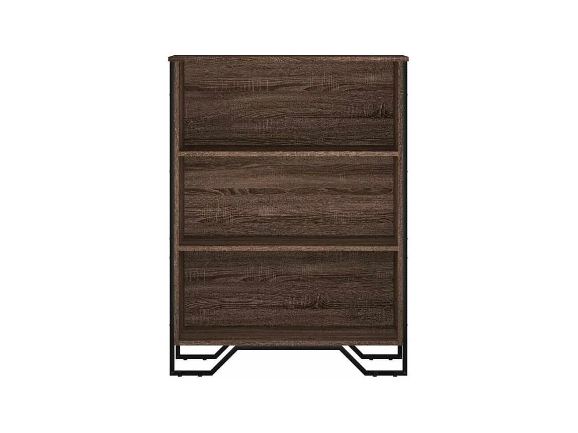 Bibliothèque chêne marron 80x31x106 bois d'ingénierie