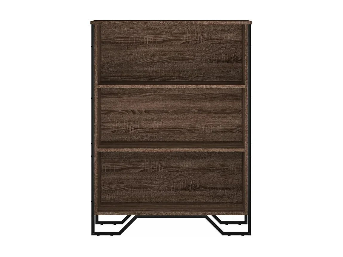 Bibliothèque chêne marron 80x31x106 bois d'ingénierie