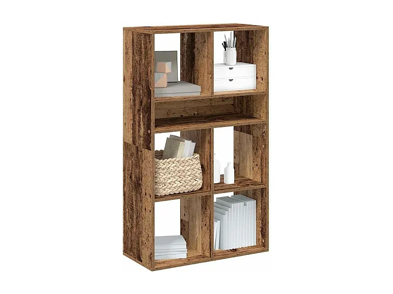 Bibliothèque vieux bois 66x31x112 bois d'ingénierie