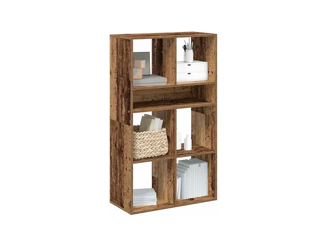 Bibliothèque vieux bois 66x31x112 bois d'ingénierie