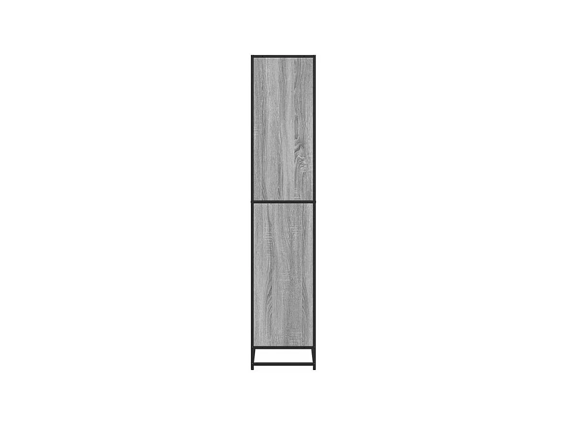 Bibliothèque sonoma gris 80,5x35x170,5 bois d'ingénierie