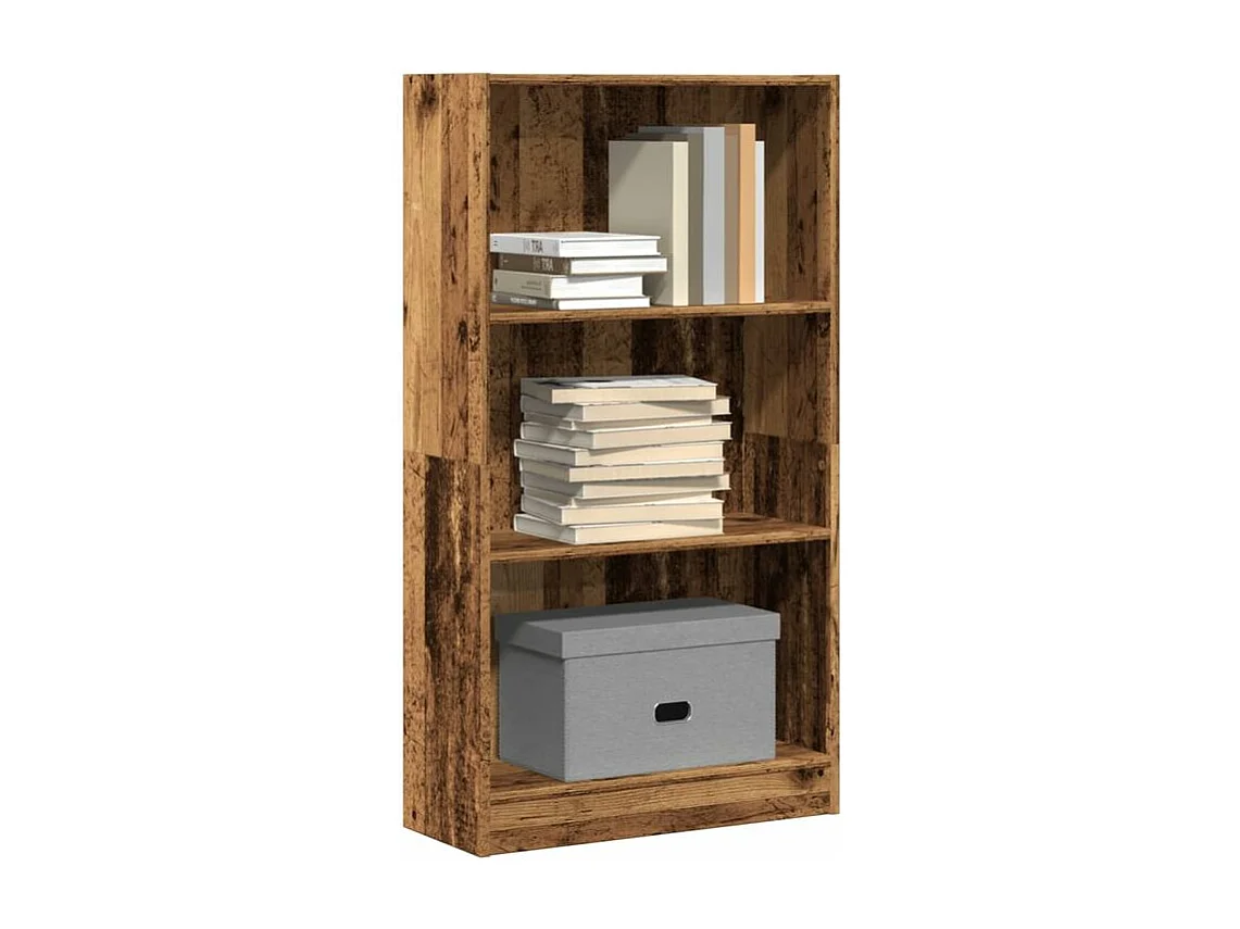 Bibliothèque vieux bois 60x24x109 bois d'ingénierie